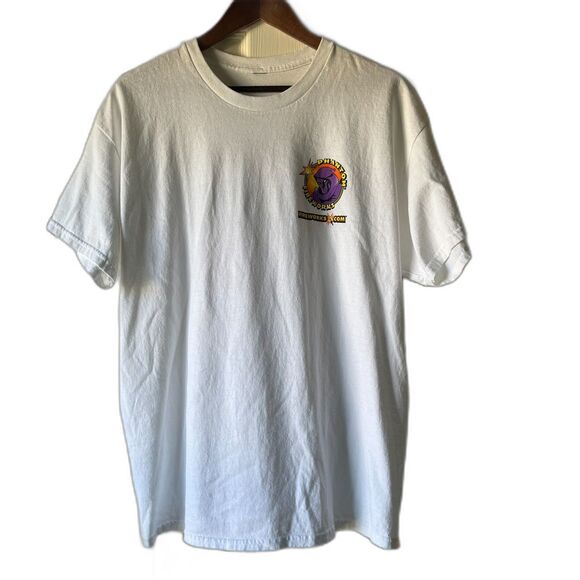 Phantom Fireworks Throwback Graphic Tee White Size XL | Retro 90s Style - Picture 1 of 3